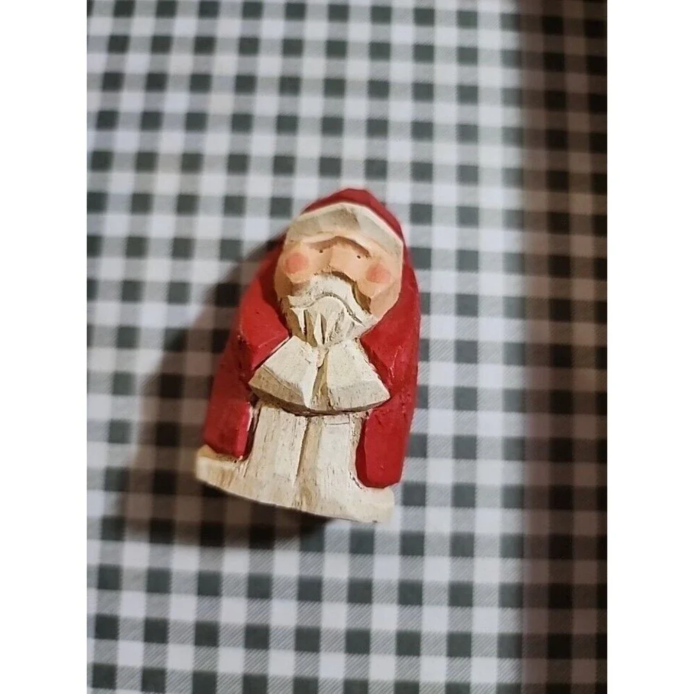 James Haddon Wood folk art Santa